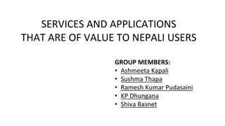 Valuable Services and Applications for Nepali Users Group Members