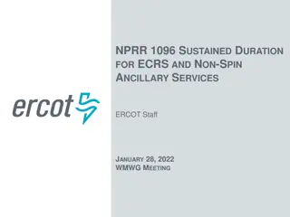 Sustainable Duration for ECRS and Non-Spin Ancillary Services in ERCOT Staff Meeting