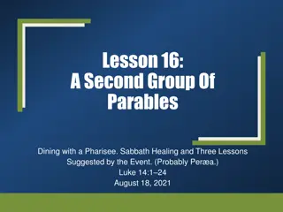 Parables on Pride and Hospitality Lessons