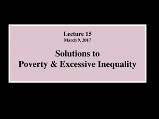 Solutions for Poverty and Inequality - Government Welfare and Examples