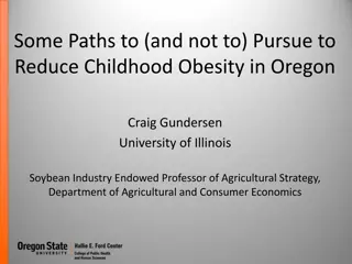 Strategies to Address Childhood Obesity and Food Insecurity in Oregon