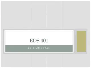 Internship and Project Guidelines for EDS.401 Course - Fall 2018-2019