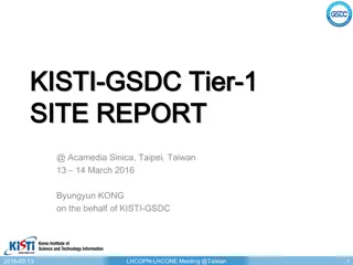 Highlights from KISTI-GSDC Operations Meeting in Taiwan