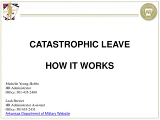 Understanding Catastrophic Leave Policy in Arkansas Department of Military