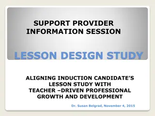 Enhancing Teacher Development Through Lesson Design Study