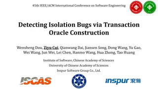 Detecting Isolation Bugs in DBMS Transactions