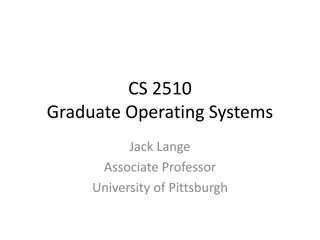 Graduate Operating Systems Course Overview and Details