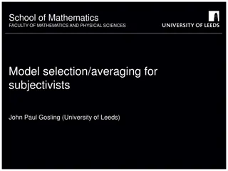 Model Selection and Averaging for Subjectivists in Mathematics and Physical Sciences
