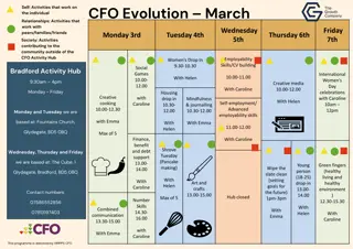 March Evolution Activities and Events for Self-Improvement and Community Engagement