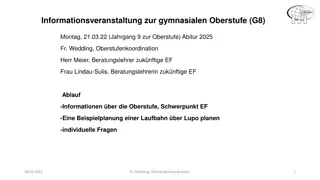 Gymnasialen Oberstufe G8: Ablauf, Kurse, und Qualifikationsphasen