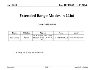 Understanding Extended Range Modes in IEEE 802.11-19/1299r0 Document