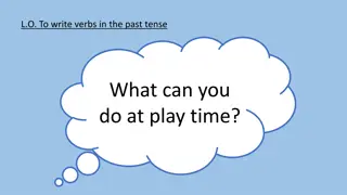Write Verbs in the Past Tense Activities