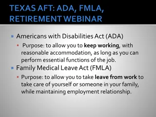 Understanding Americans with Disabilities Act (ADA) and Family Medical Leave Act (FMLA)