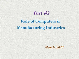 Roles of Computers in Manufacturing Industries: Enhancing Efficiency