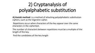 Cryptanalysis Techniques for Polyalphabetic Substitution Ciphers
