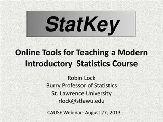 Explore StatKey: Modern Statistics Teaching Tools