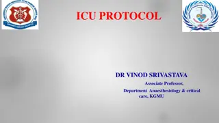 Comprehensive ICU Protocol for Sedation, Analgesia, and Delirium Control by Dr. Vinod Srivastava