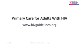 Comprehensive Primary Care Guidelines for Adults with HIV in New York State