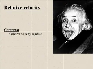 Understanding Relative Velocity Equations and Formulas