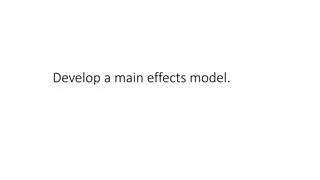 Effects model development methods for statistical analysis