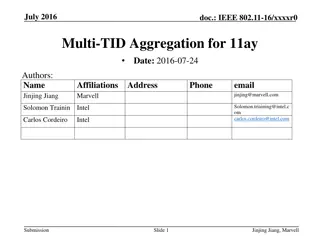 IEEE 802.11ay Multi-TID Aggregation Proposal