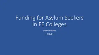 Funding Opportunities for Asylum Seekers in Further Education Colleges