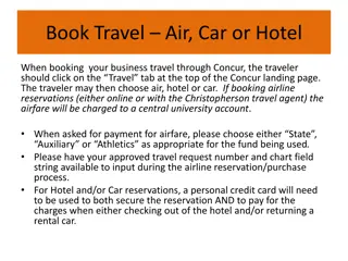 Business Travel Booking Guide through Concur at csusb.edu