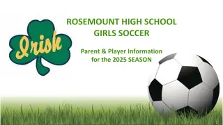 Rosemount High School Girls Soccer 2025 Season Information