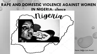 Women's Rights in Nigeria: Addressing Rape and Domestic Violence