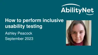 Inclusive Usability Testing: Guidelines and Training