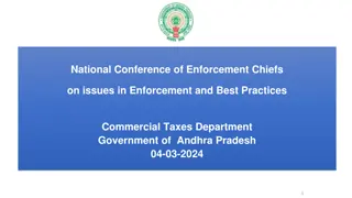 National Conference of Enforcement Chiefs: Enhancing Tax Compliance and Enforcement Practices