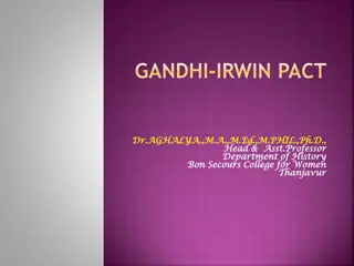Gandhi-Irwin Pact and Its Background in Indian History