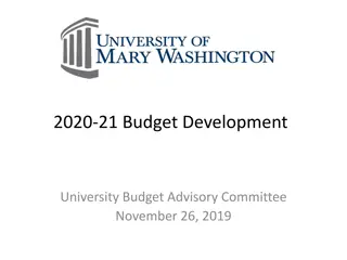 University Budget Advisory Committee Report 2020-21