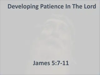 Developing Patience in the Lord: Enduring Trials and Embracing Blessings