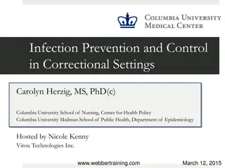 Infection Prevention and Control in Correctional Settings: Challenges and Strategies