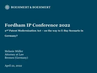 Revolutionizing Patent Law: Sec. 139 GPA Modernization Act in Germany