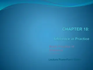 Understanding Statistical Inference: Conditions, Cautions, and Procedures