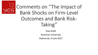 Impact of Bank Shocks on Firm-Level Outcomes & Risk-Taking: Analysis by Evan Kraft