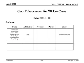 IEEE 802.11-23/2078r5 Coexistence Enhancement for XR Devices