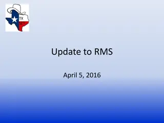 Texas SET March Meeting Update and Discussion Items