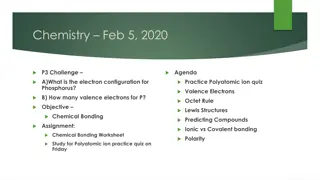 Chemistry Fundamentals: Electron Configuration, Valence Electrons, Chemical Bonding