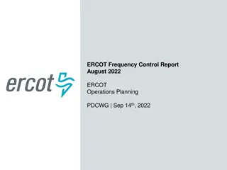 ERCOT Frequency Control Report August 2022 Summary