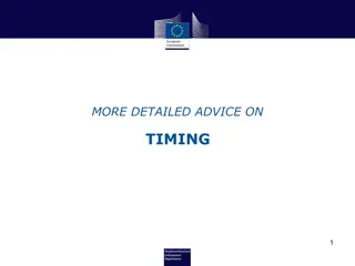 Timing Guidelines for Activity Implementation