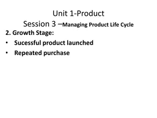 Managing Product Life Cycle: Growth, Maturity, Decline Stages