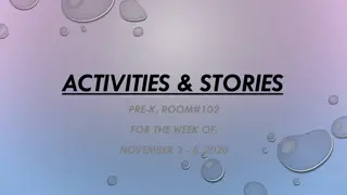 Pre-K Activities & Stories for November 2-6, 2020