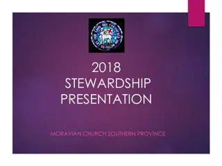 Moravian Church Stewardship Presentation 2018 - Key Points and Methods