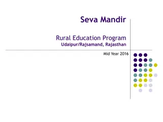 Seva Mandir Education Program in Rural Rajasthan