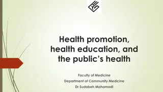 Understanding Health Promotion and Public Health Initiatives