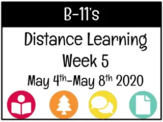 Distance Learning Week 5 Activities for Children