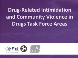 Understanding Drug-Related Intimidation and Community Violence in Task Force Areas